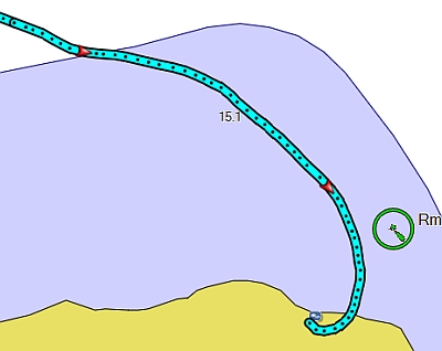 Garmin chart does not even show the marina