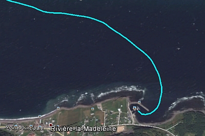 Coming into Riviere Madeleine